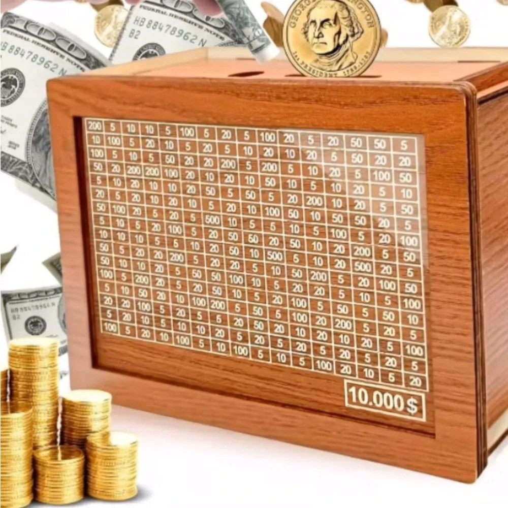 Wooden Money Puzzle Box